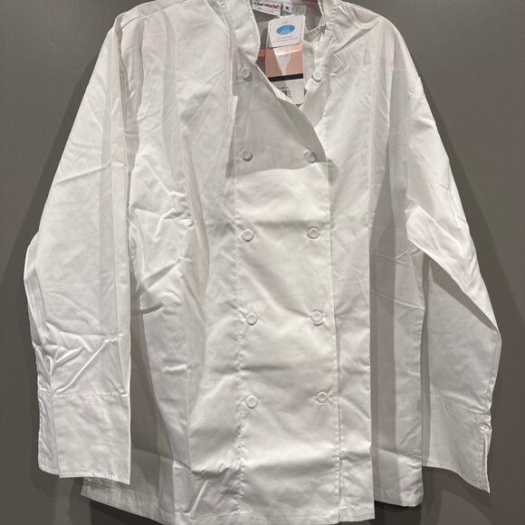 Chefs Work White Chefs Coat XL - Picture 1 of 5